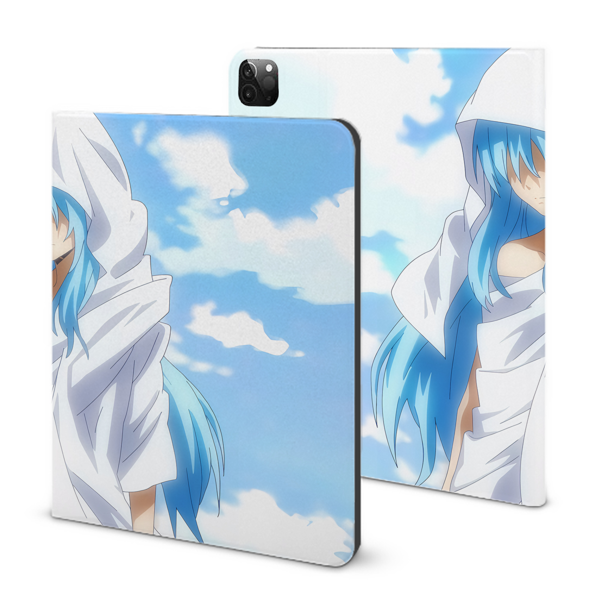 （画像用） 転スラ Regarding Reincarnated to Slime IPadケース ペンホルダー付き ブックスタイルデザイン